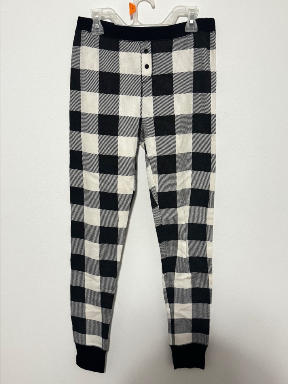 Old Navy Black and White Buffalo Plaid Top